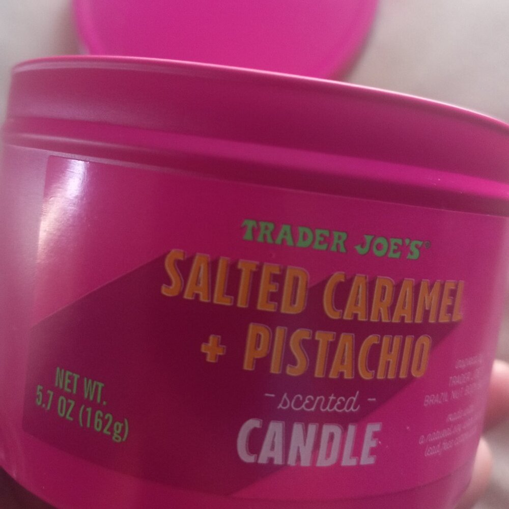 Trader Joes Salted Caramel and Pistachio Candle (Discontinue)
